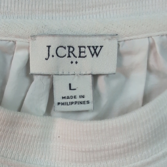 J. Crew White Long Sleeve Blouse - Picture 7 of 7